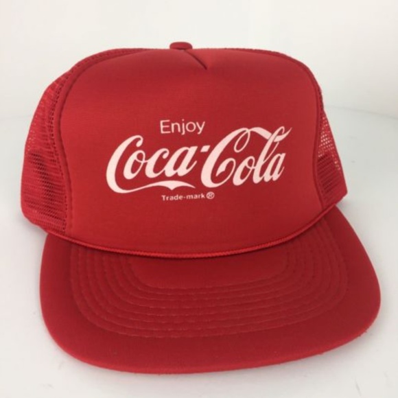 Coke Trucker Hat mesh hat snapback hat black